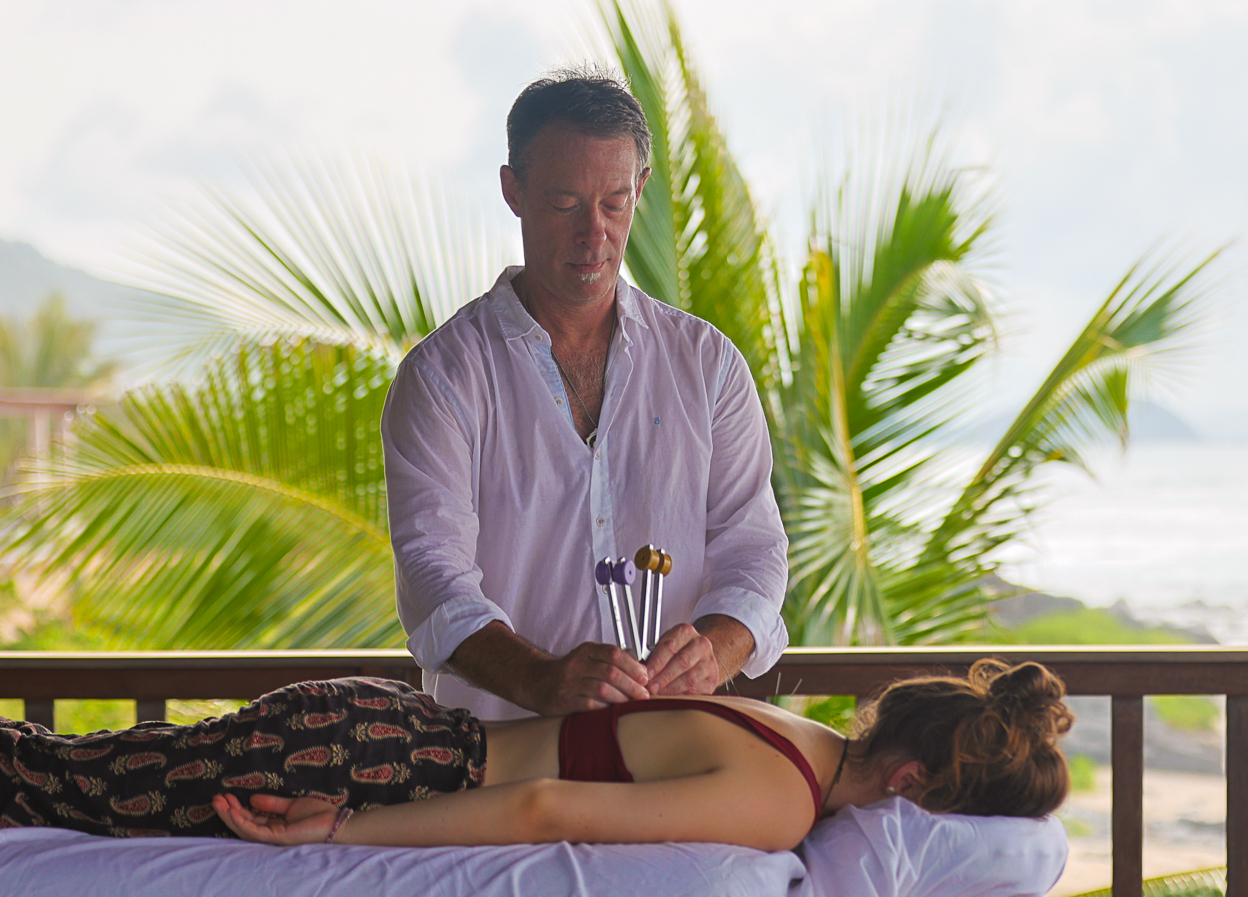 Orion Chase, licensed acupuncturist, in a professional portrait